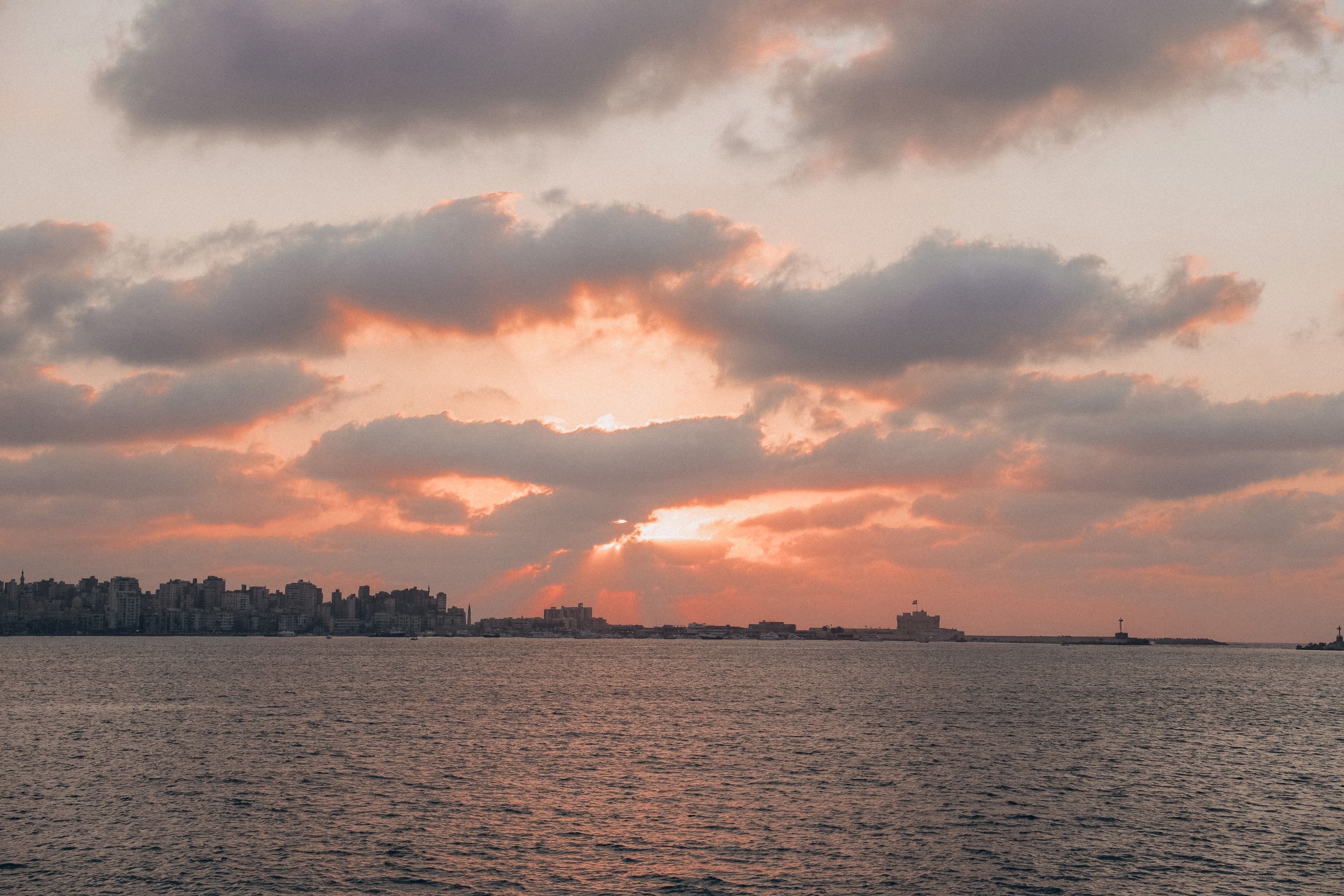 Sunset on the Eastern Harbour - Alexandria - Egypt