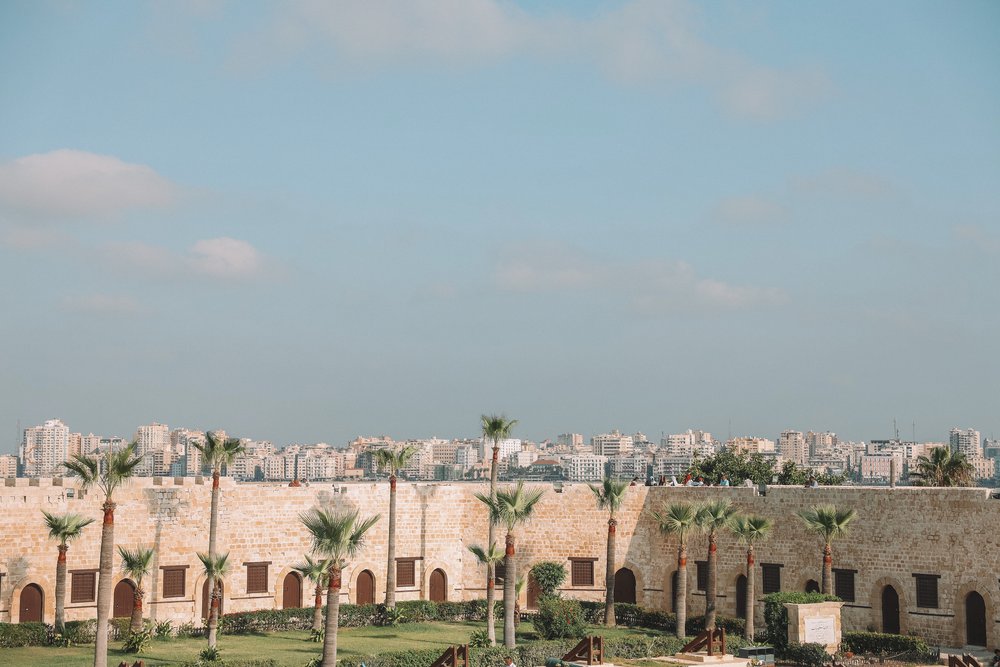 City views from the top of the citadel - Citadel of Qaitbay - Alexandria - Egypt