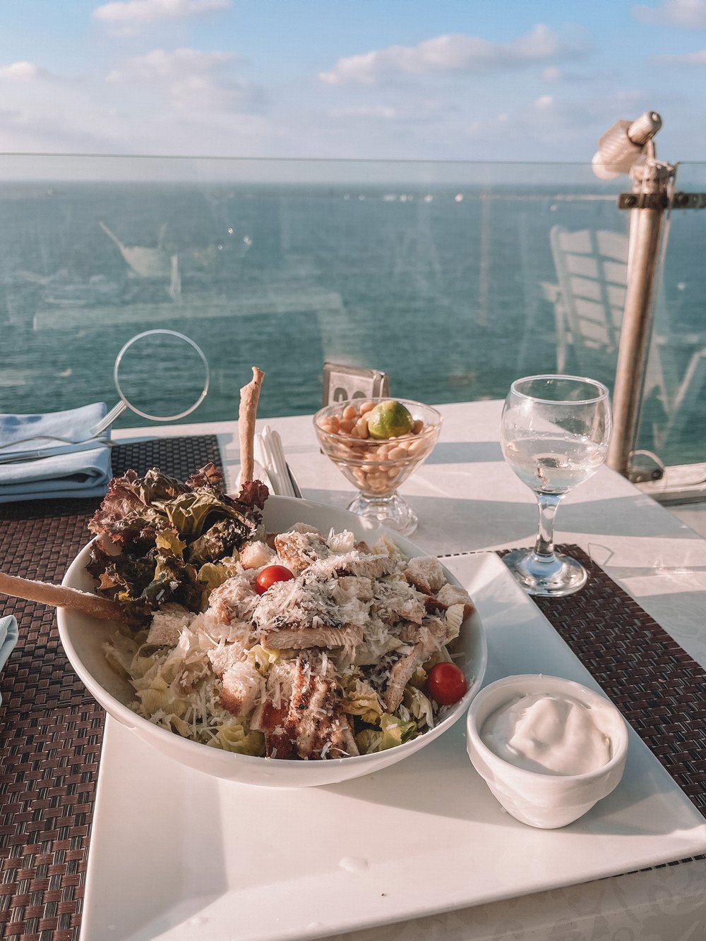 Ceasar salad for lunch at the Windsor Palace - Alexandria - Egypt
