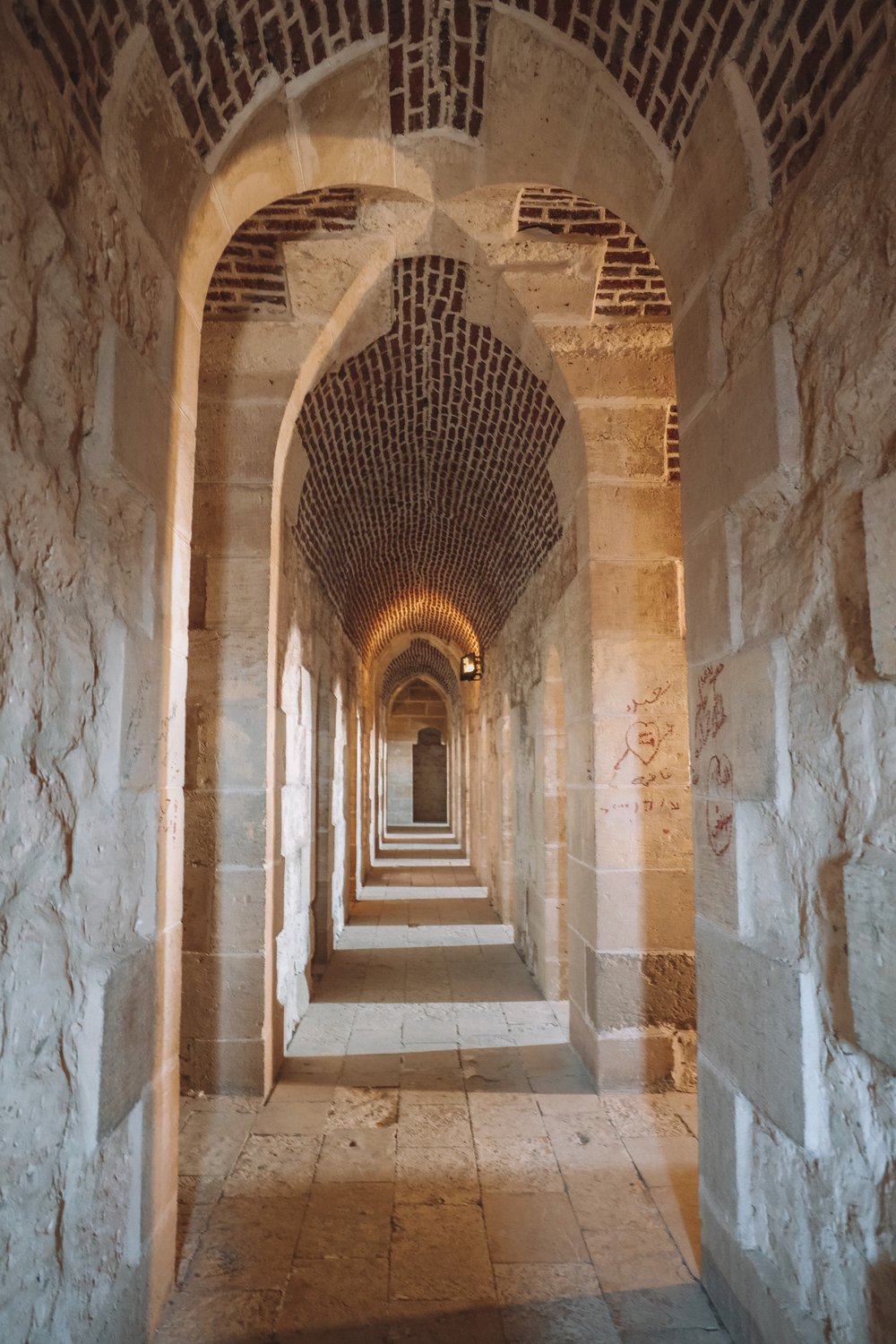The infinite hallways of the citadel - Citadel of Qaitbay - Alexandria - Egypt