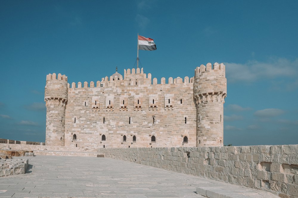 The citadel from afar - Citadel of Qaitbay - Alexandria - Egypt