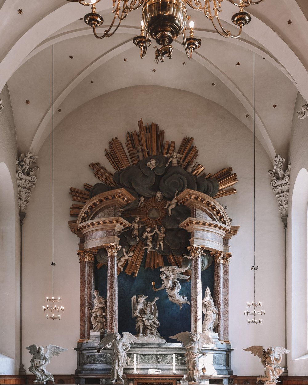 Art inside the church - Church of the Saviour - Copenhagen - Denmark