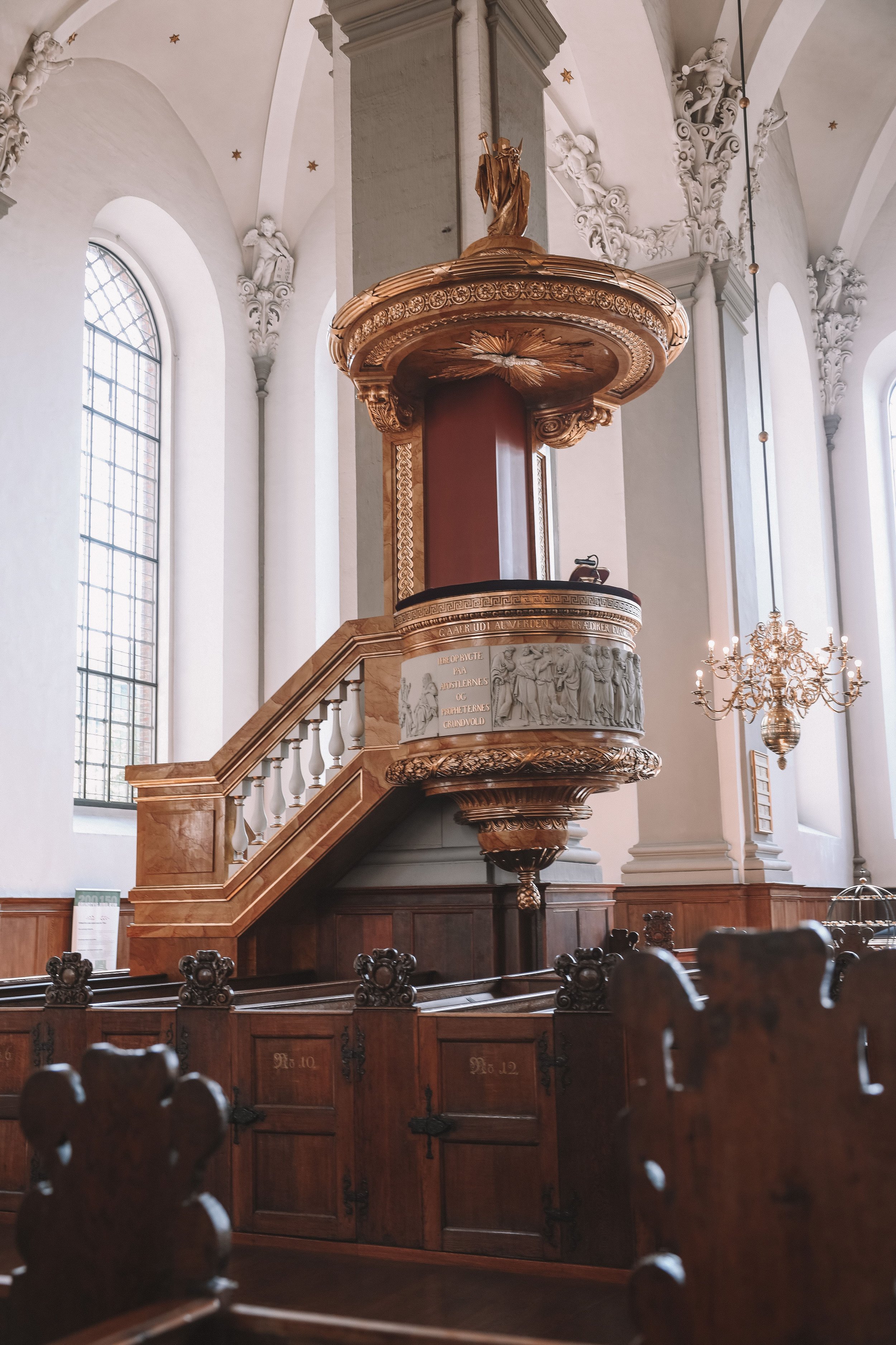 The seats and the altar - Church of the Saviour - Copenhagen - Denmark