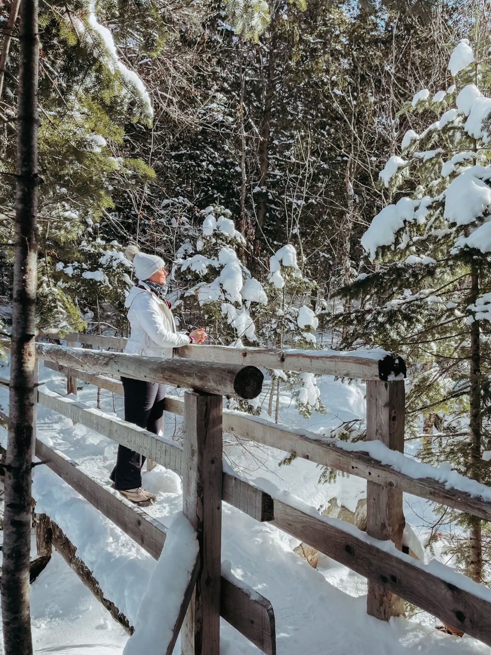 Taking in some vitamin D - Mount Kaaikop - Laurentides - Quebec - Canada