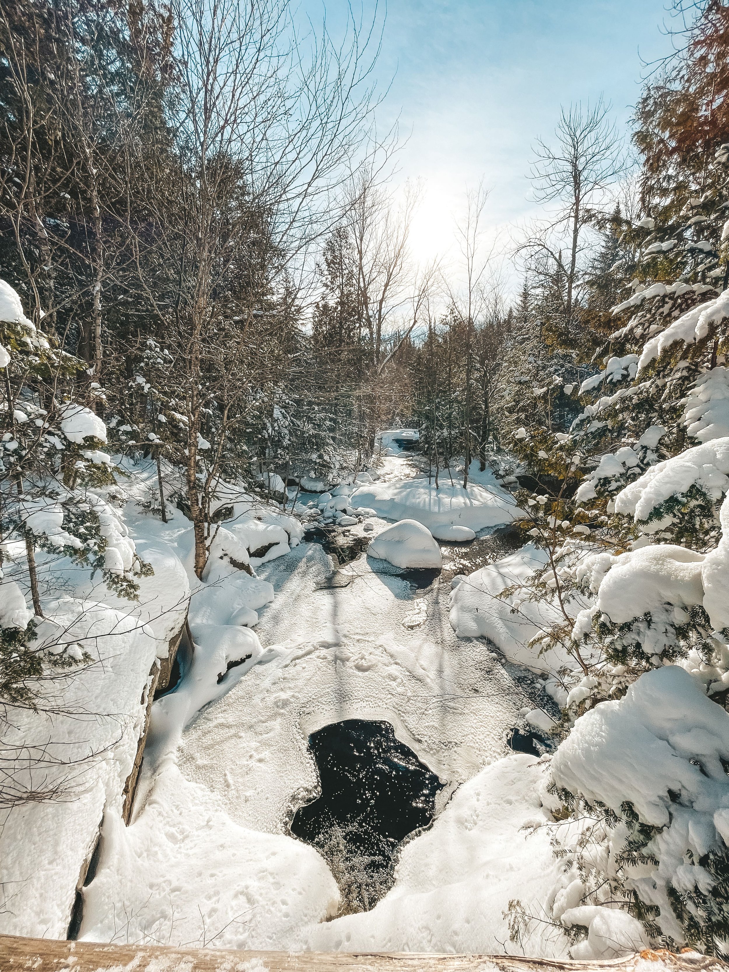 Little pond at the start of the trail - Mount Kaaikop - Laurentides - Quebec - Canada