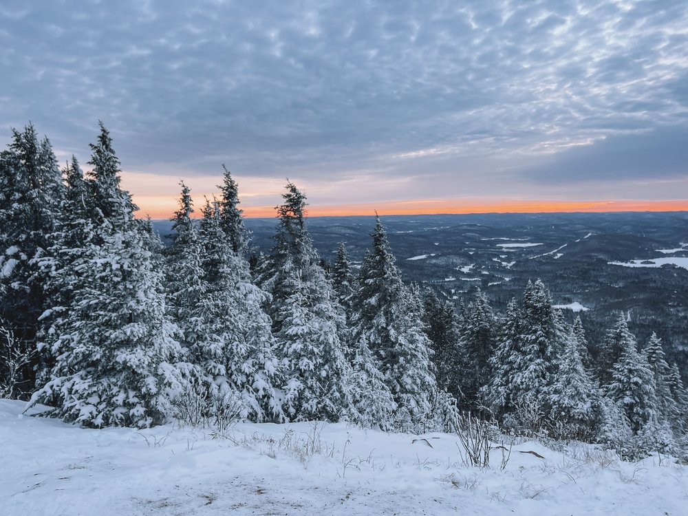 As the sun started to set - Mount Kaaikop - Laurentides - Quebec - Canada