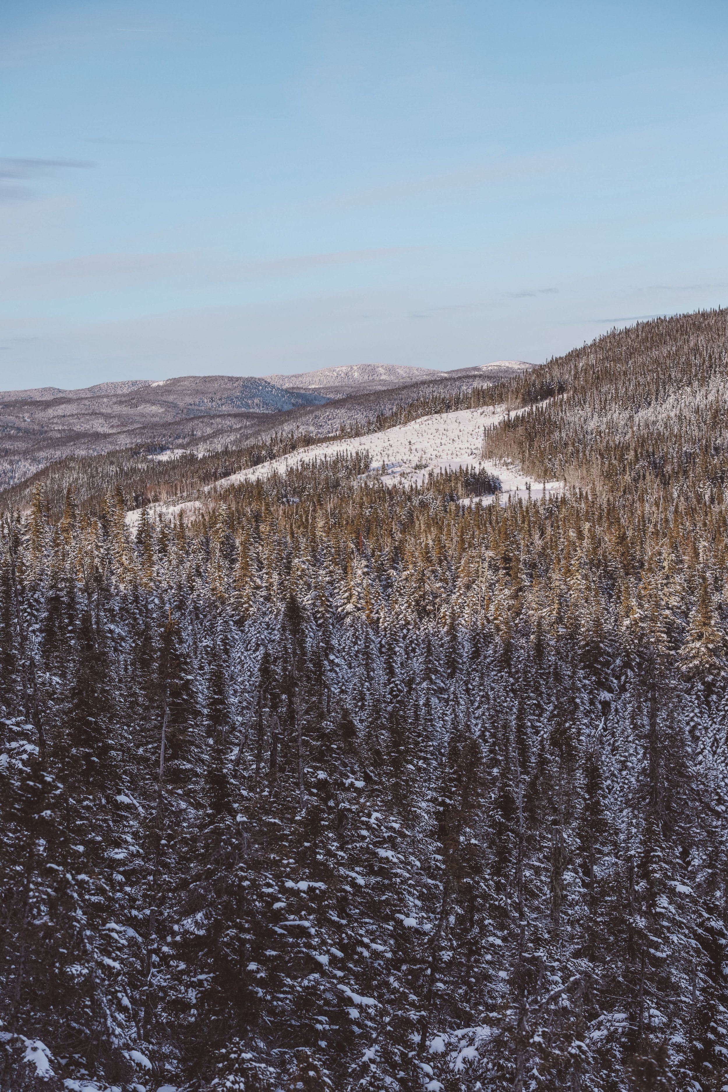 As the sun started to descend - Mount du Dôme - Charlevoix - Quebec - Canada