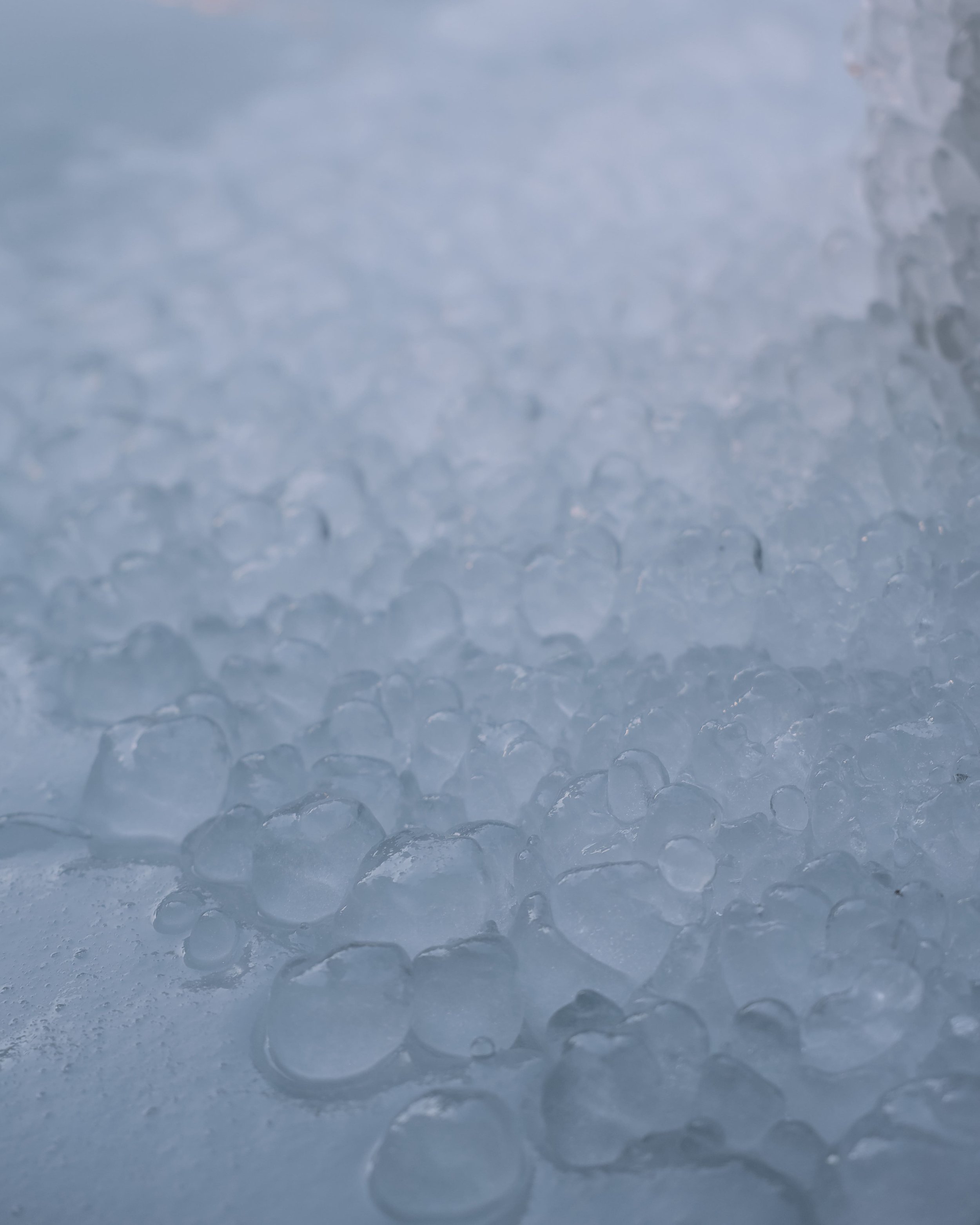 Little ice balls made from the recent heat - Gorges de la Rivière Sainte-Anne - Portneuf - Quebec - Canada