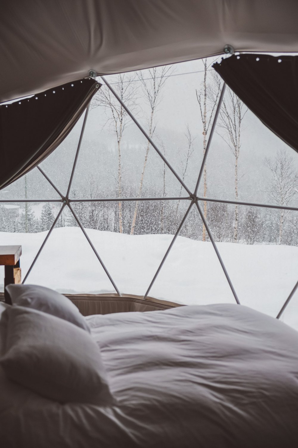 Our cute little bedroom in an igloo - Diamants de l'Éternel - Saint-David-de-Falardeau - Saguenay-Lac-St-Jean - Quebec - Canada