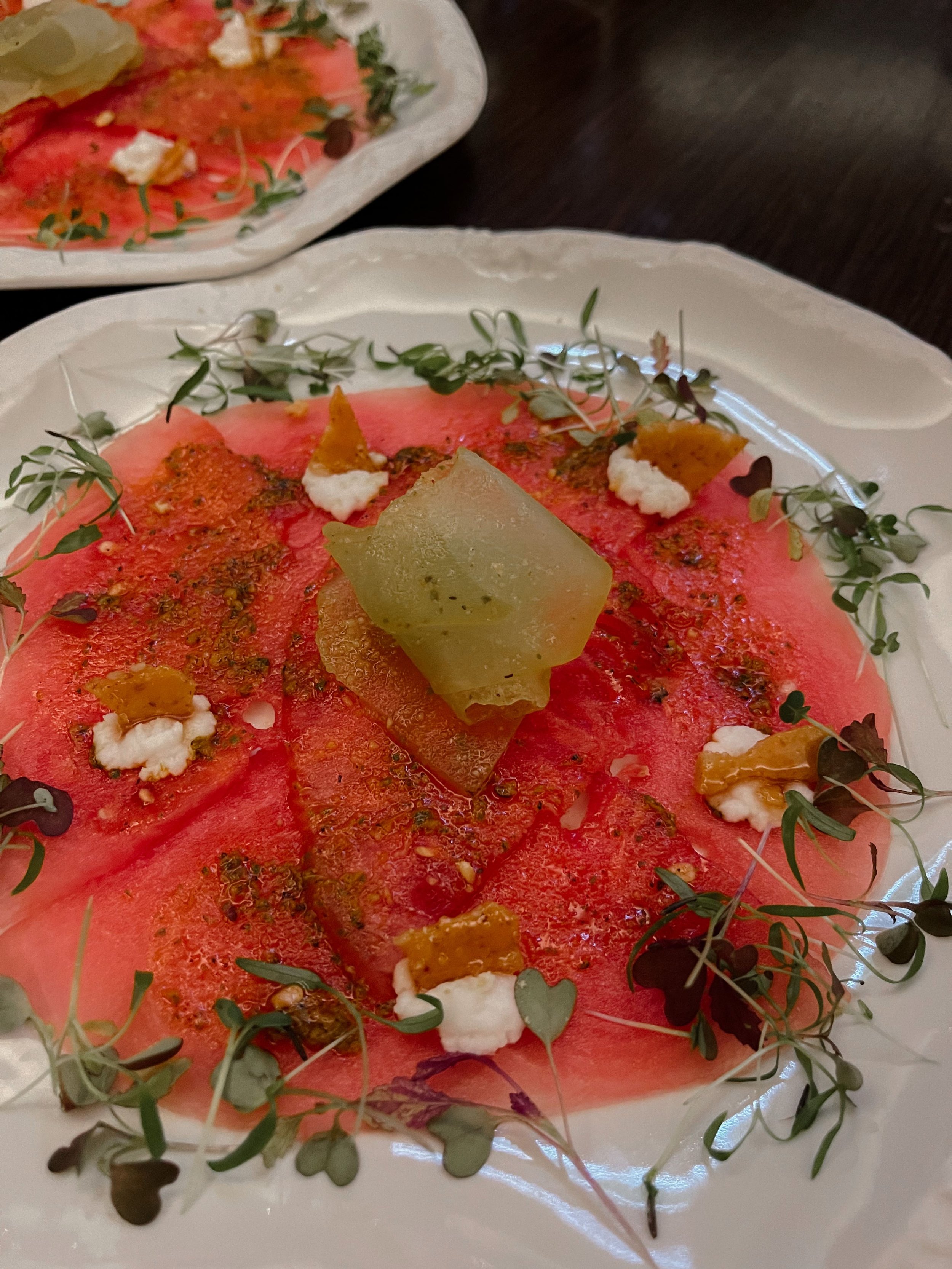 Watermelon Carpaccio - The Lounge by Frogmore Creek - Hobart - Tasmania - Australia