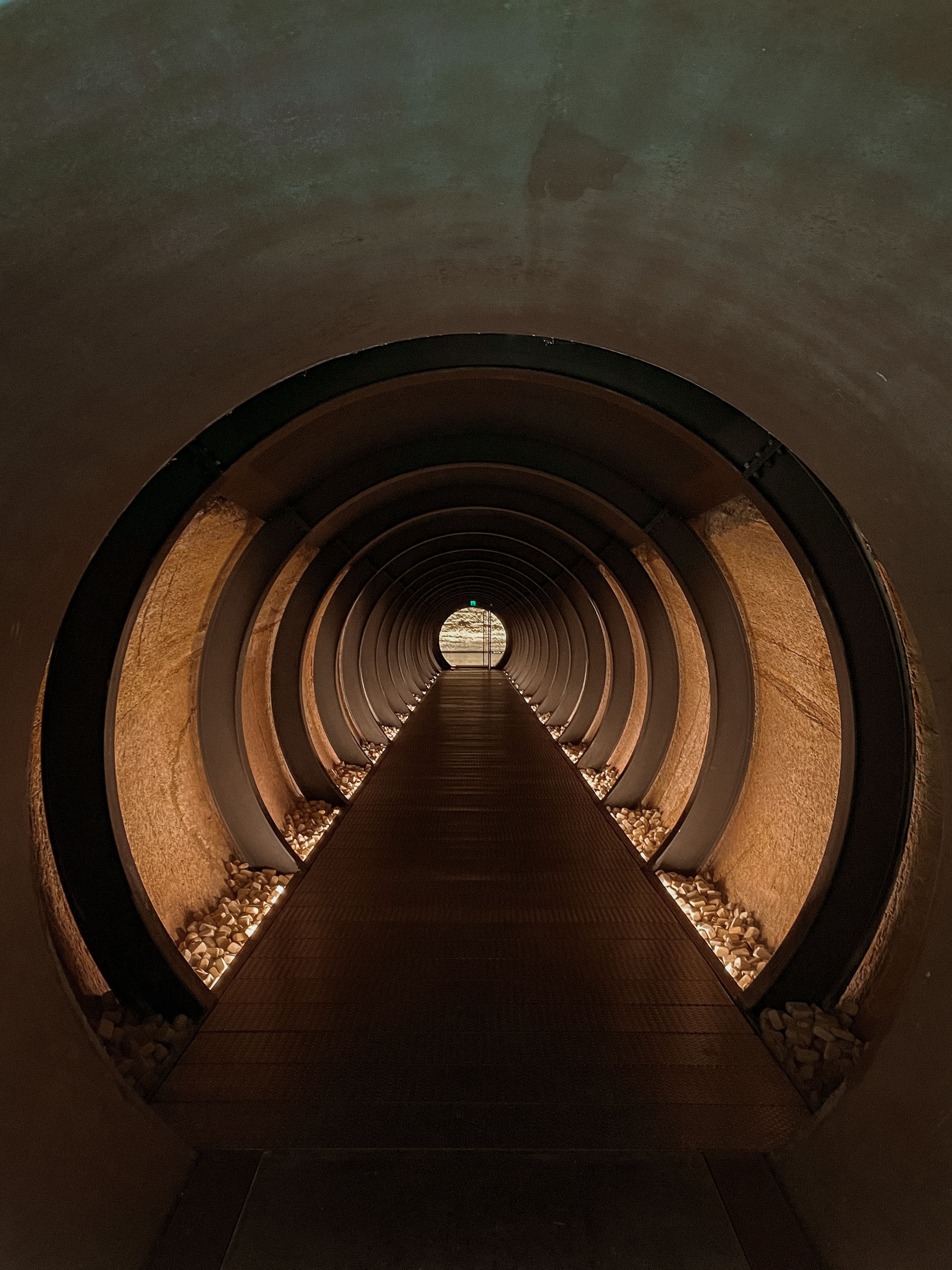 Dark tunnel of MONA - Hobart - Tasmania - Australia