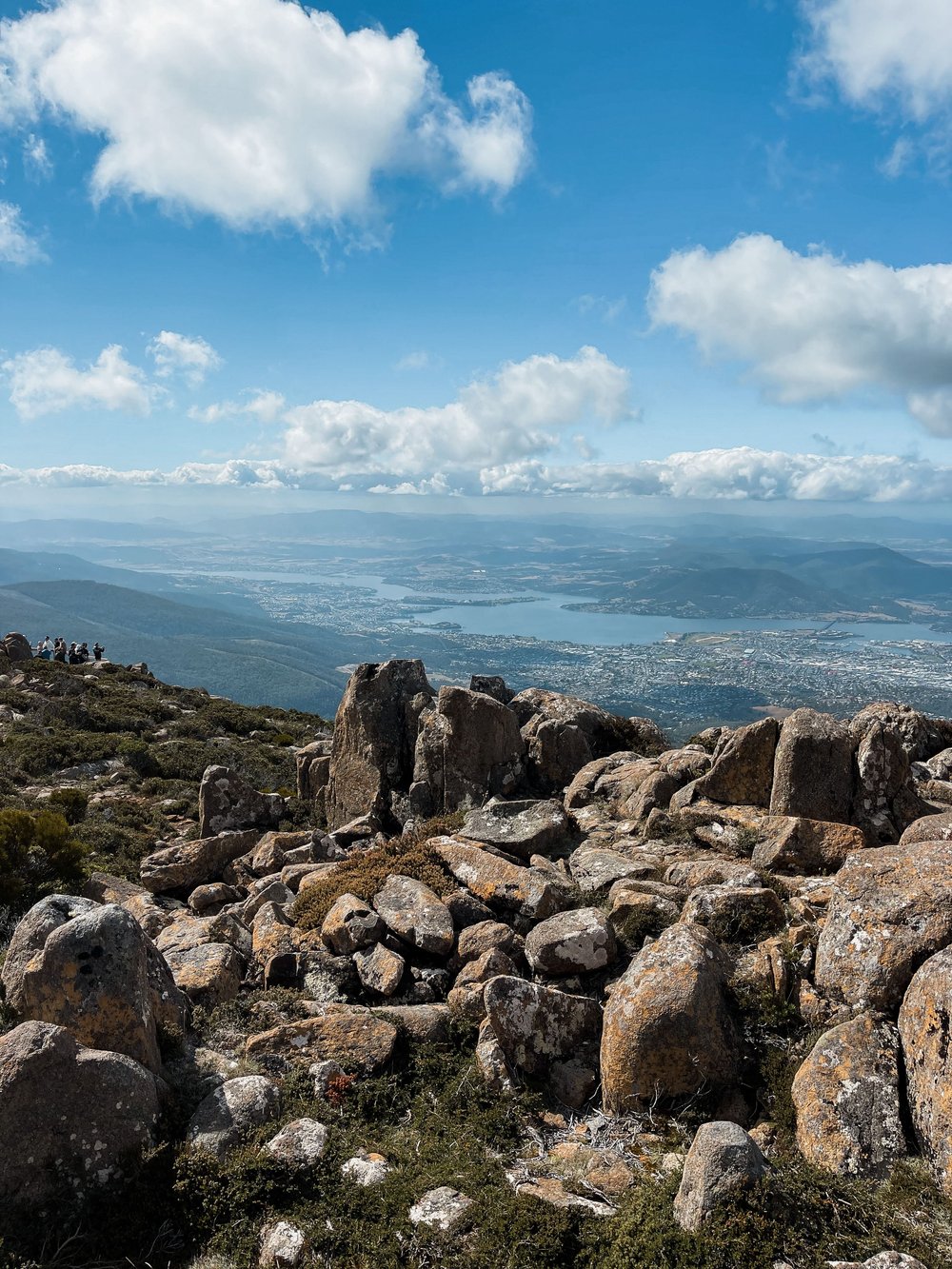 The rock formations on top of Mount Wellington - Hobart - Tasmania - Australia