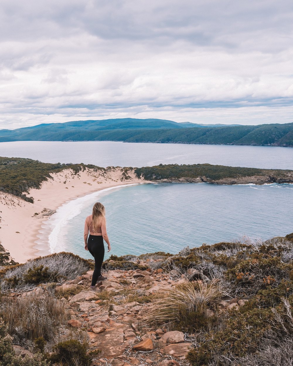 At the top of Mount Brown - Port Arthur - Tasmania - Australia