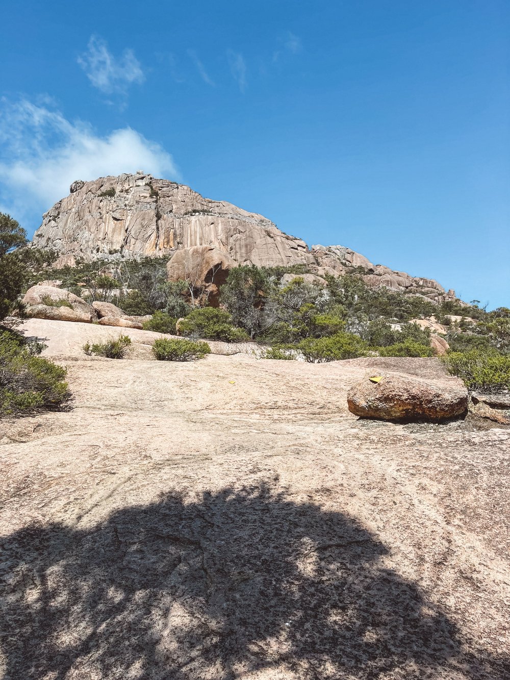 Climbing to the top of Mount Amos - Freycinet National Park - Tasmania - Australia