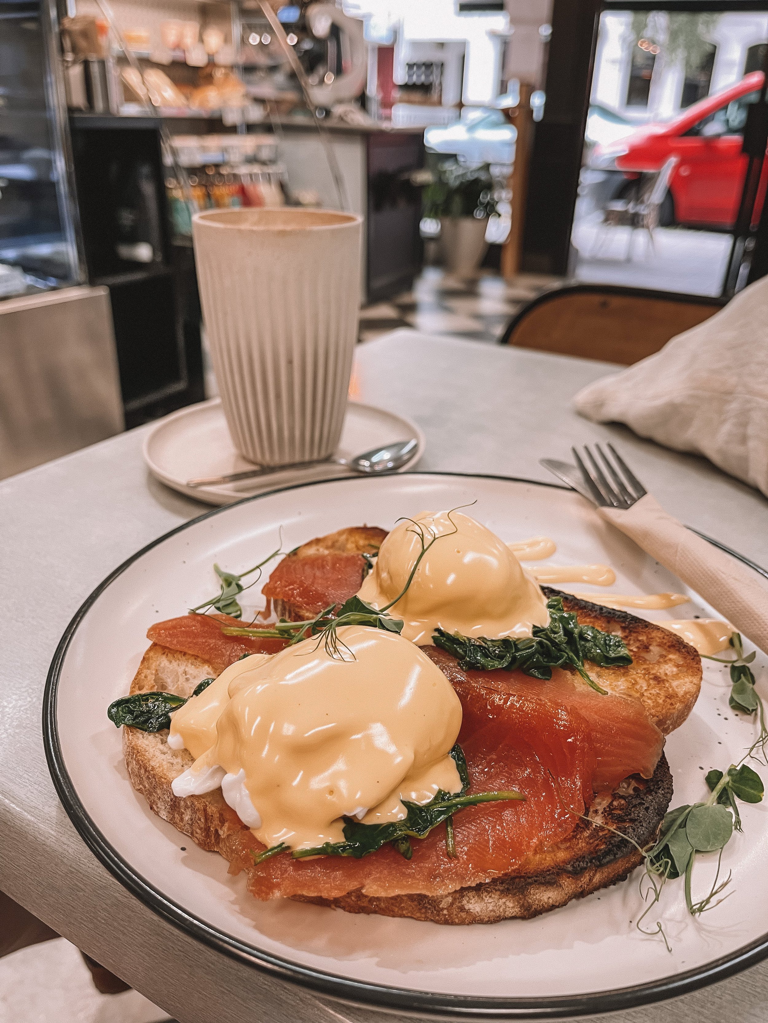 Yummy salmon toastie - The Pantry - Launceston - Tasmania - Australia