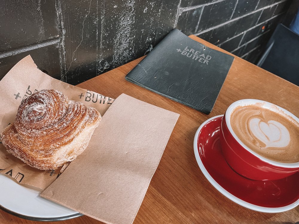 Cinnamon bun at Bread &amp; Butter - Launceston - Tasmania - Australia