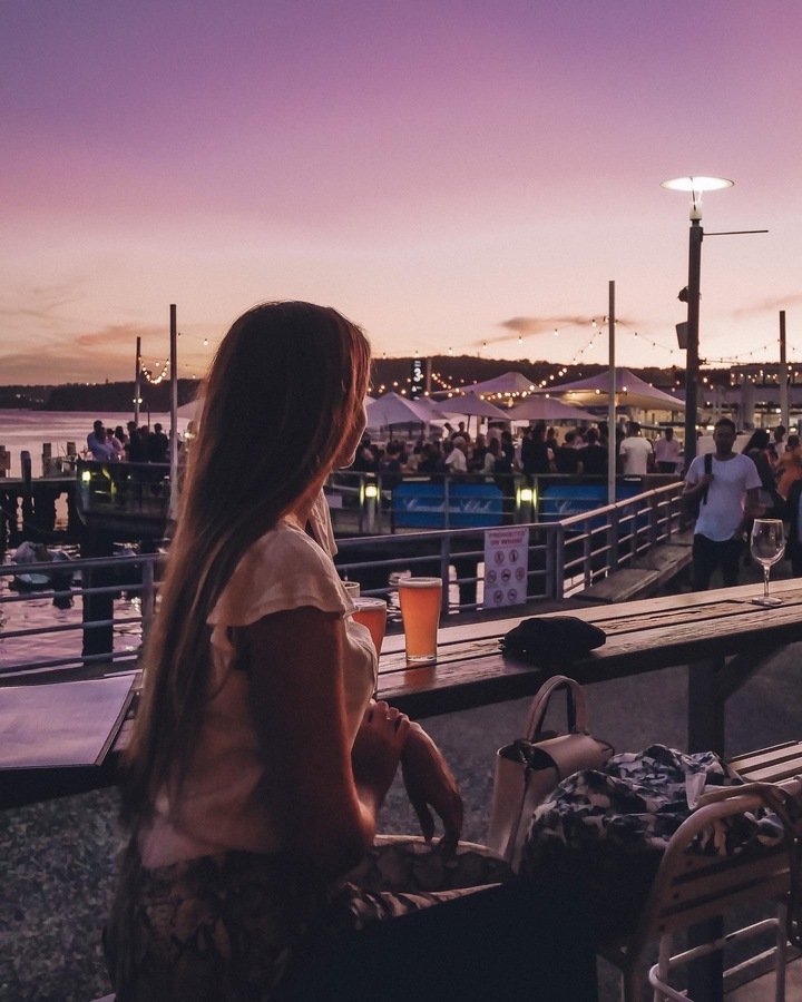 Sunset at Manly Wharf Bar - Sydney - New South Wales (NSW) - Australia