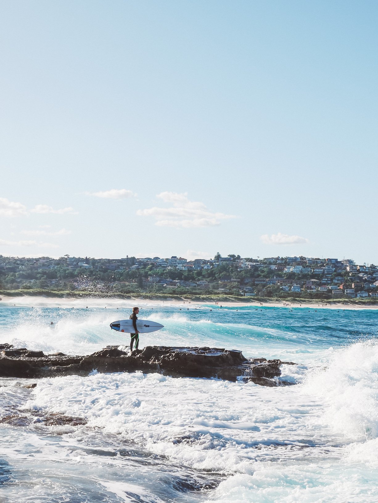 Surfers at Curl Curl Beach - Sydney - New South Wales (NSW) - Australia