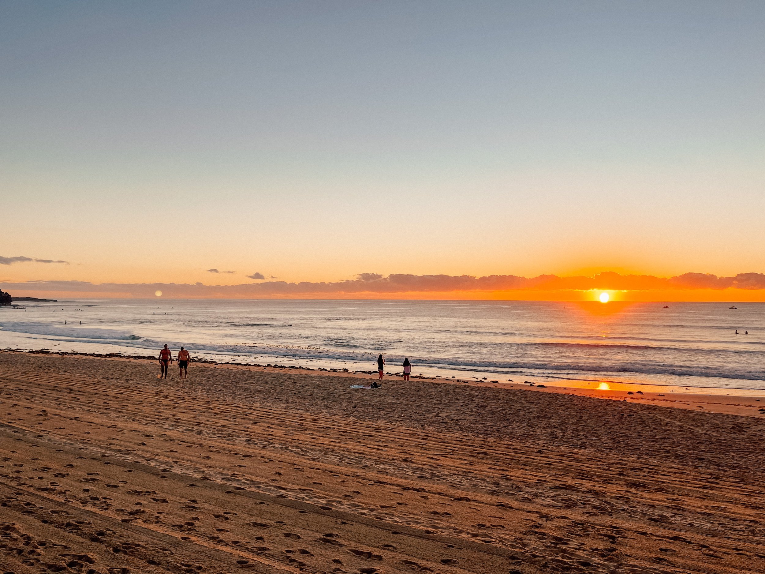 Lever de soleil à la plage de Manly - Sydney - Nouvelle-Galles-du-Sud (NSW) - Australie