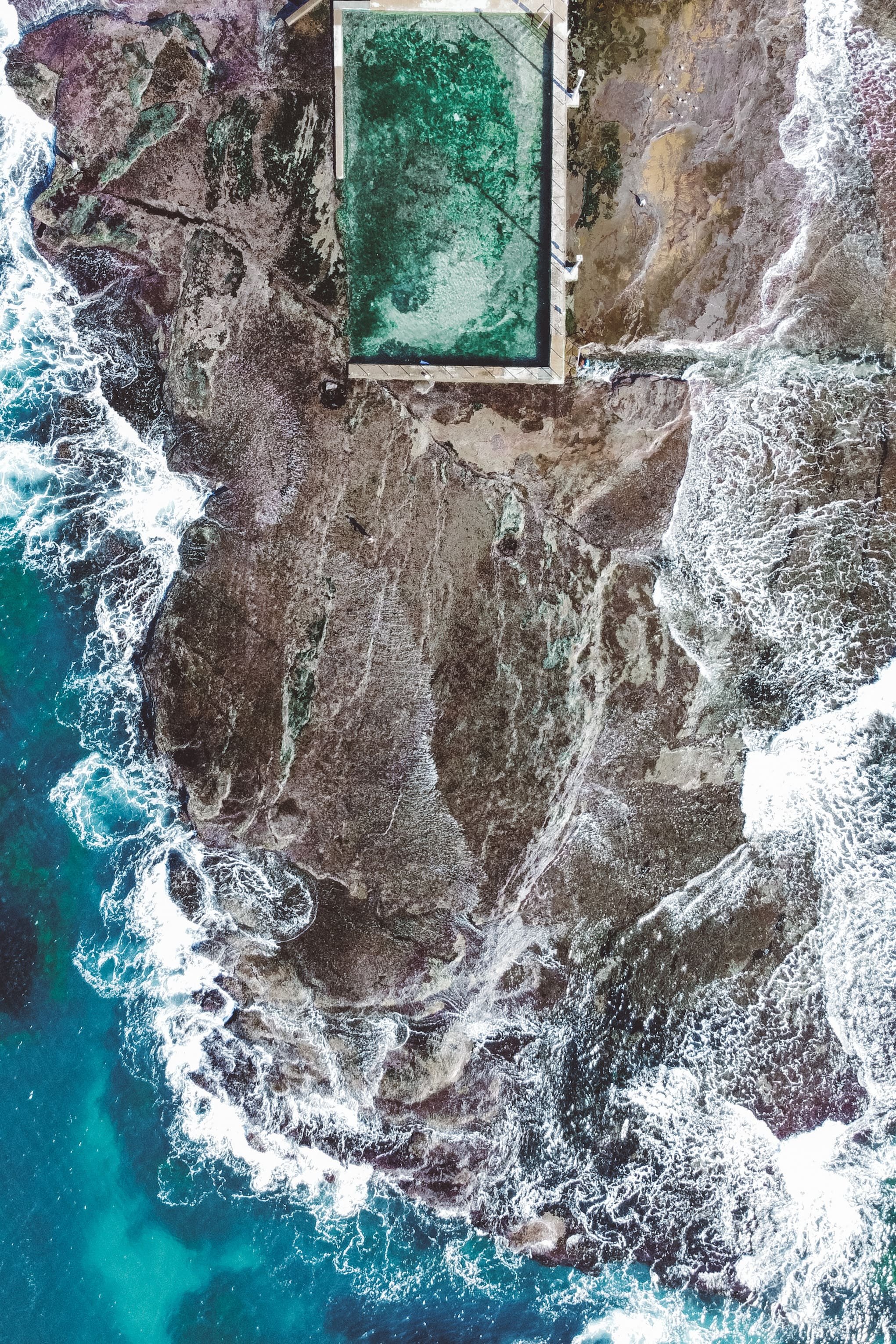 La piscine de Mona Vale vue depuis mon drone - Sydney - Nouvelle-Galles-du-Sud (NSW) - Australie