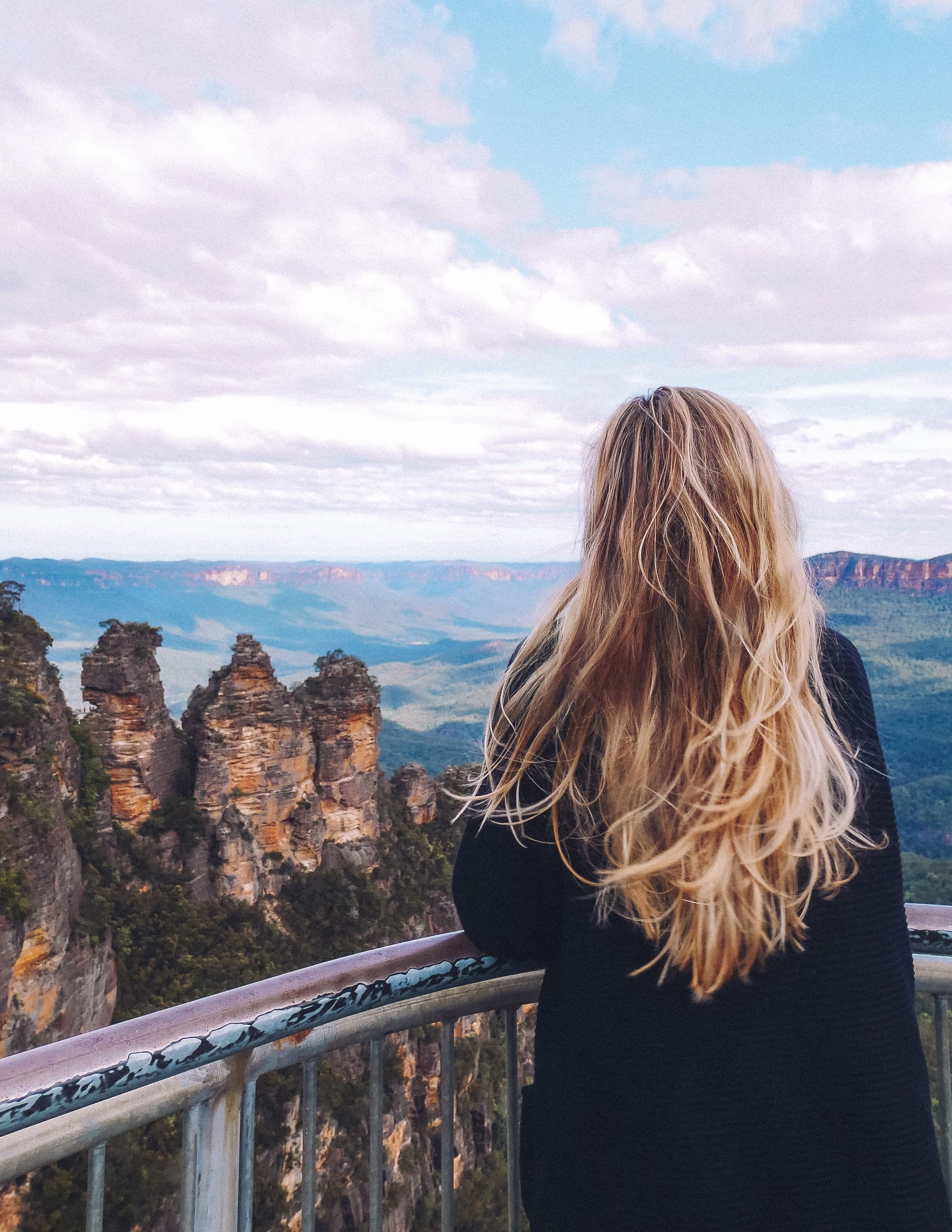 Le belvédère de Echo Point - Three Sisters - Blue Mountains - Sydney - Nouvelle-Galles-du-Sud (NSW) - Australie