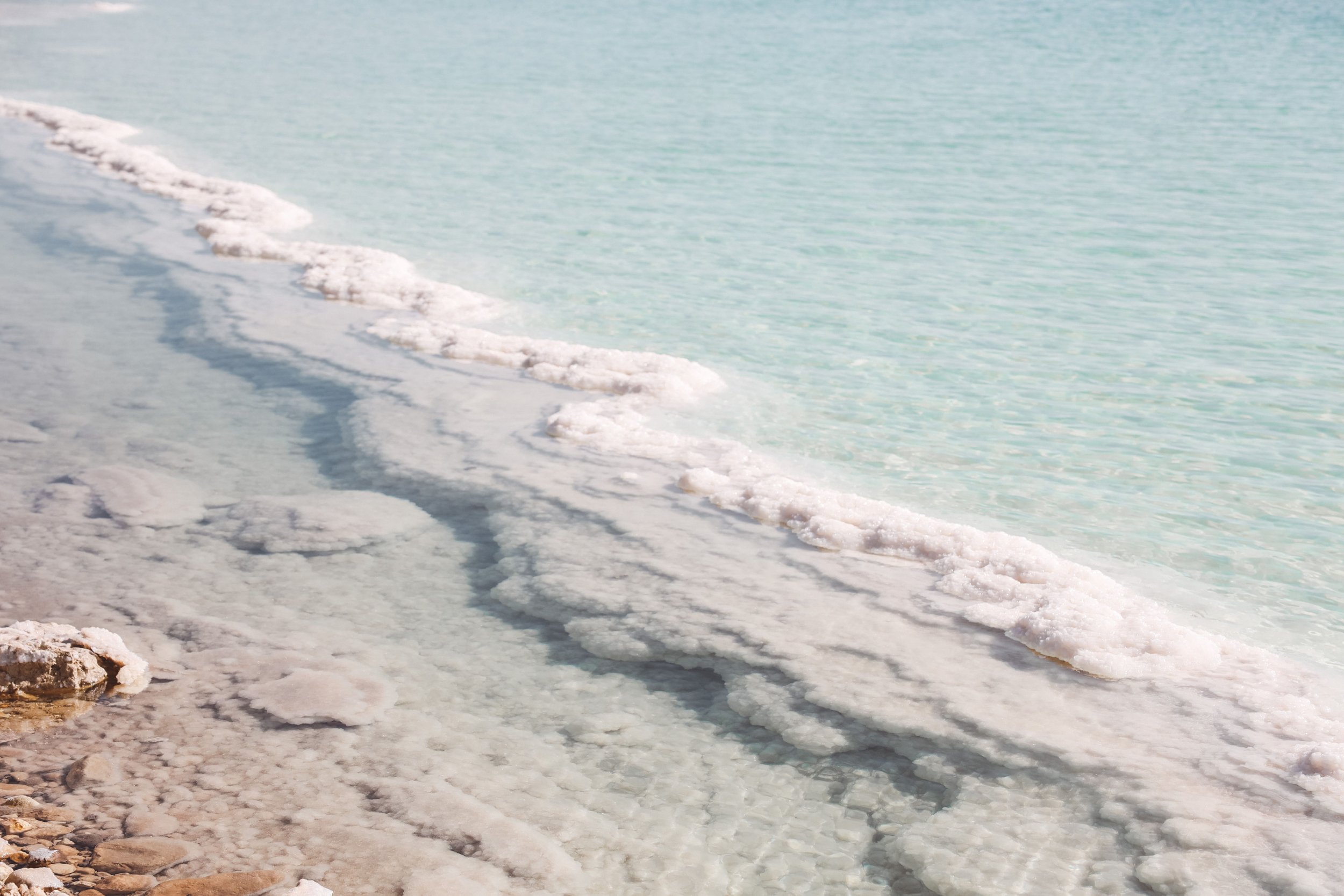 The shore in Neve Zohar - Dead Sea - Israel