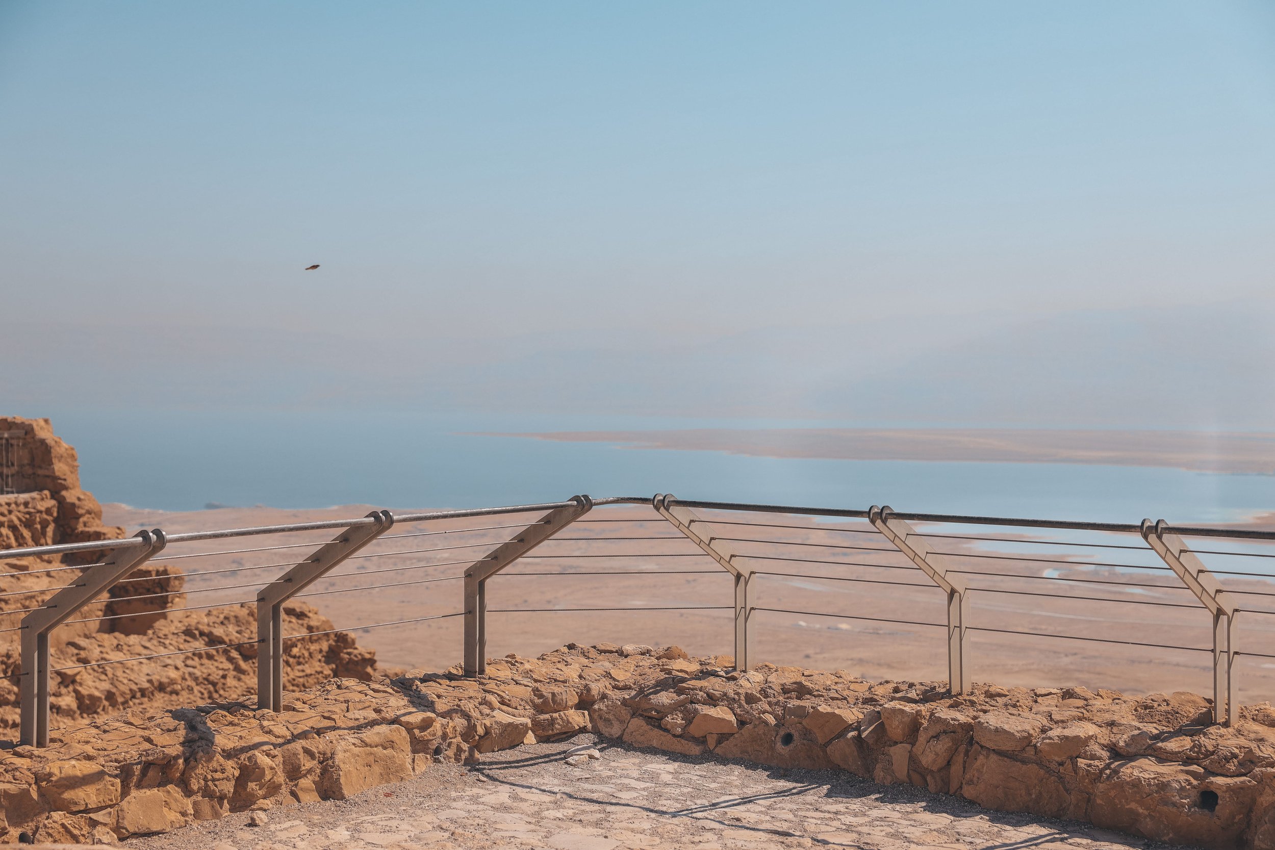 Le magnifique belvédère au sommet de Masada - Israël
