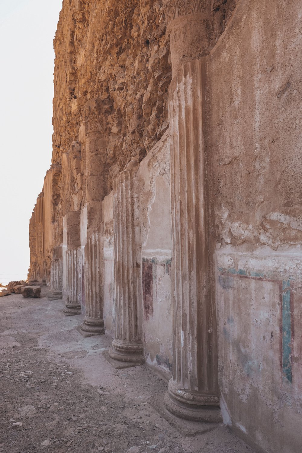 Old temple in Masada - Dead Sea - Israel