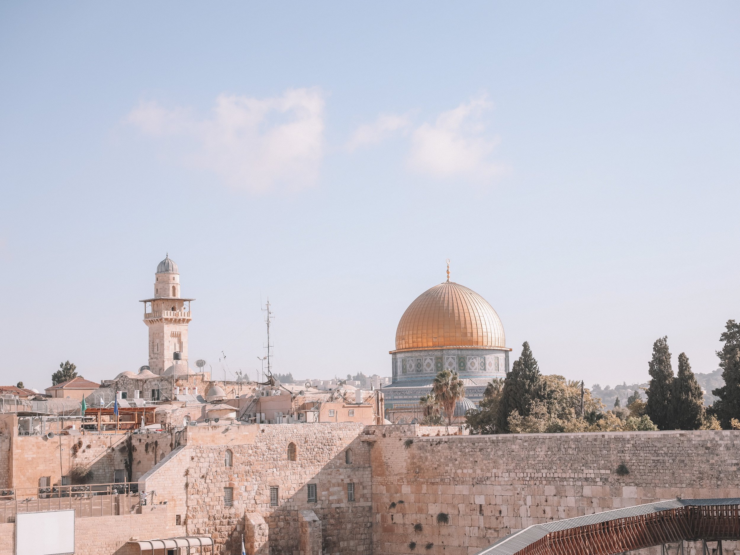 Rooftop view of the Dome of the Rock - Old Town - Jerusalem - Israel