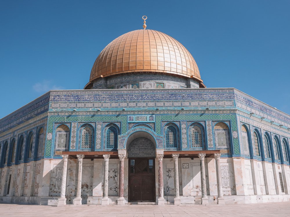 The gold dome and the blue mosaic - Dome of the Rock - Old Town - Jerusalem - Israel