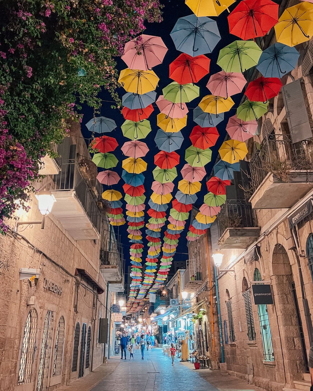 Umbrella Street - New Town - Jerusalem - Israel
