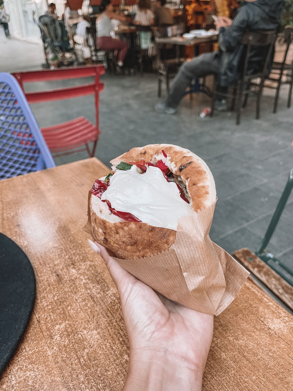 Hummus pita from Ben Sira Hummus - New Town - Jerusalem - Israel