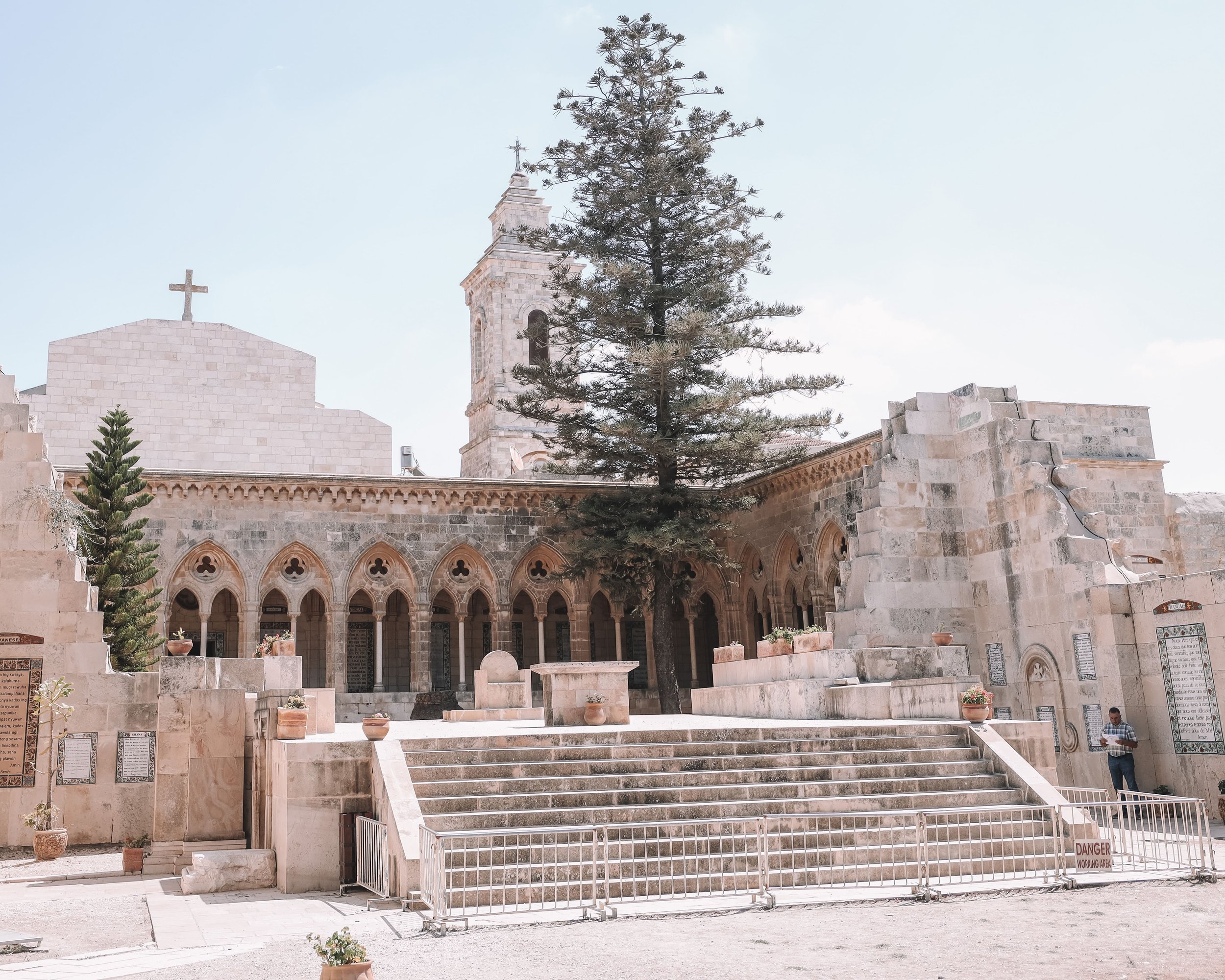La cour de l'Église du Pater Noster - Vieille Ville - Jérusalem - Israël