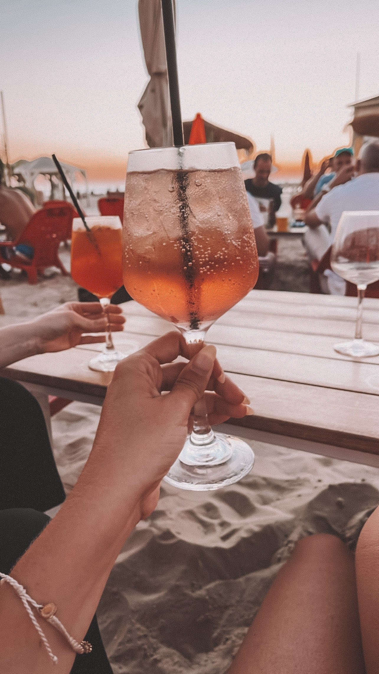 Apérol spritz au coucher du soleil - Tel Aviv - Israël