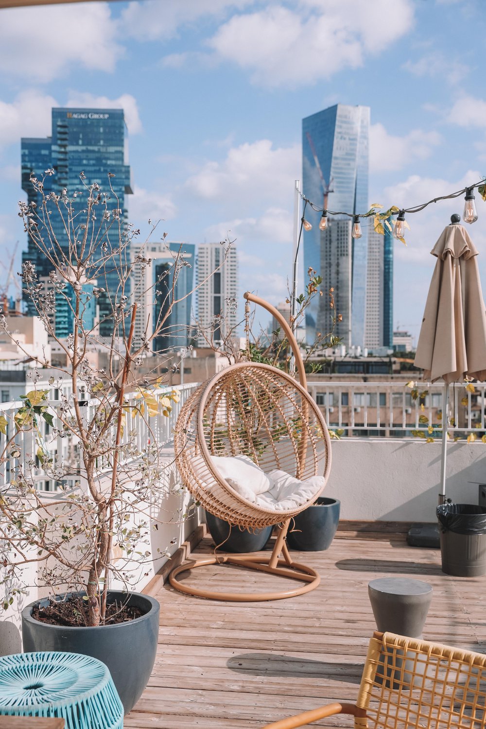 Rooftop of Gia Hostel - Tel Aviv - Israel