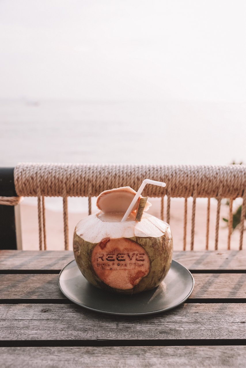 Coconut cocktail at Reeve Beach Club - Ao Nang - Krabi - Thailand