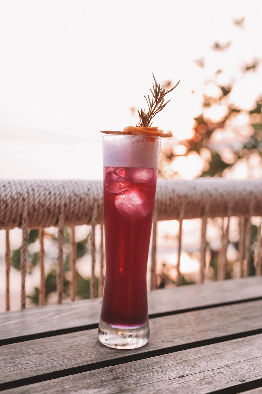 Pink cocktail at Reeve Beach Club - Ao Nang - Krabi - Thailand