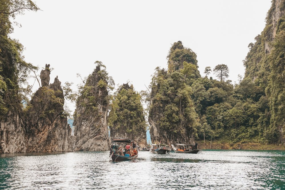 Stunning cliffs - Khao Sam Kloe - Khao Sok National Park - Thailand