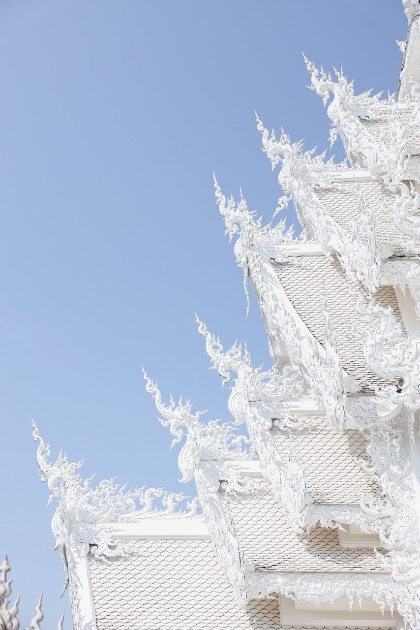 The details of the roof - White Temple (Wat Rong Khun) - Chiang Rai - Northern Thailand