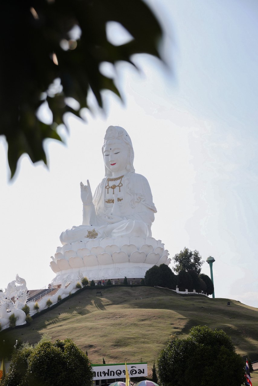 Close up - Big Buddha (Wat Huay Pla Kang) - Chiang Rai - Northern Thailand