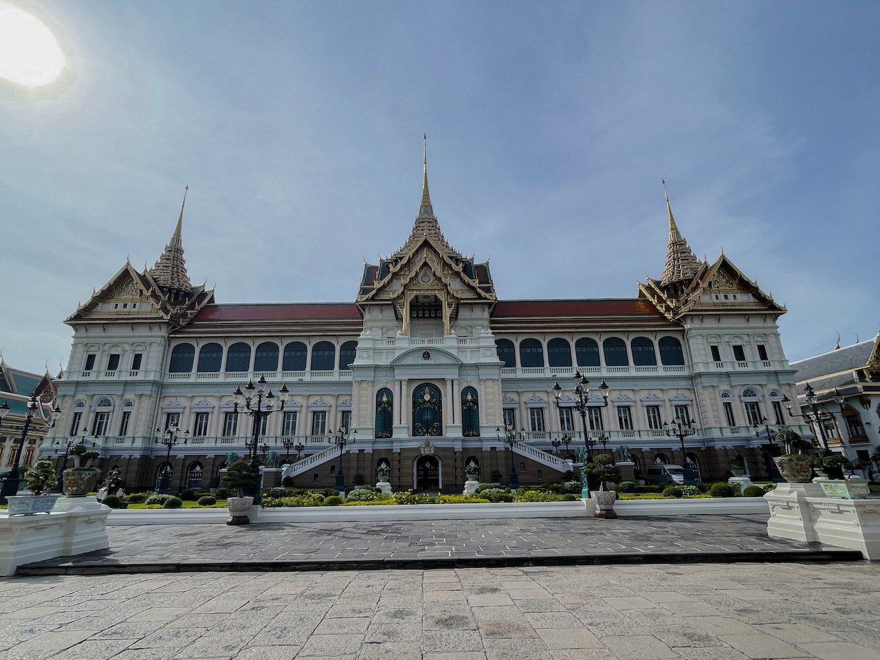 The facade of the Grand Palace - Bangkok - Thailand