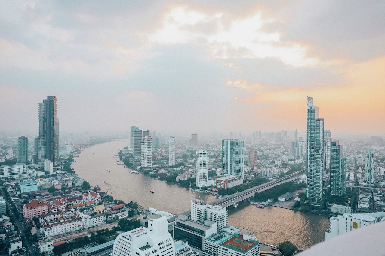 Vue du fleuve depuis l'hôtel Lebua - Bangkok - Thaïlande