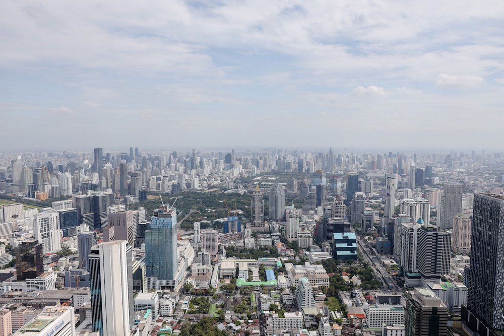 City views from the top of King Power Mahanakhon - Bangkok - Thailand