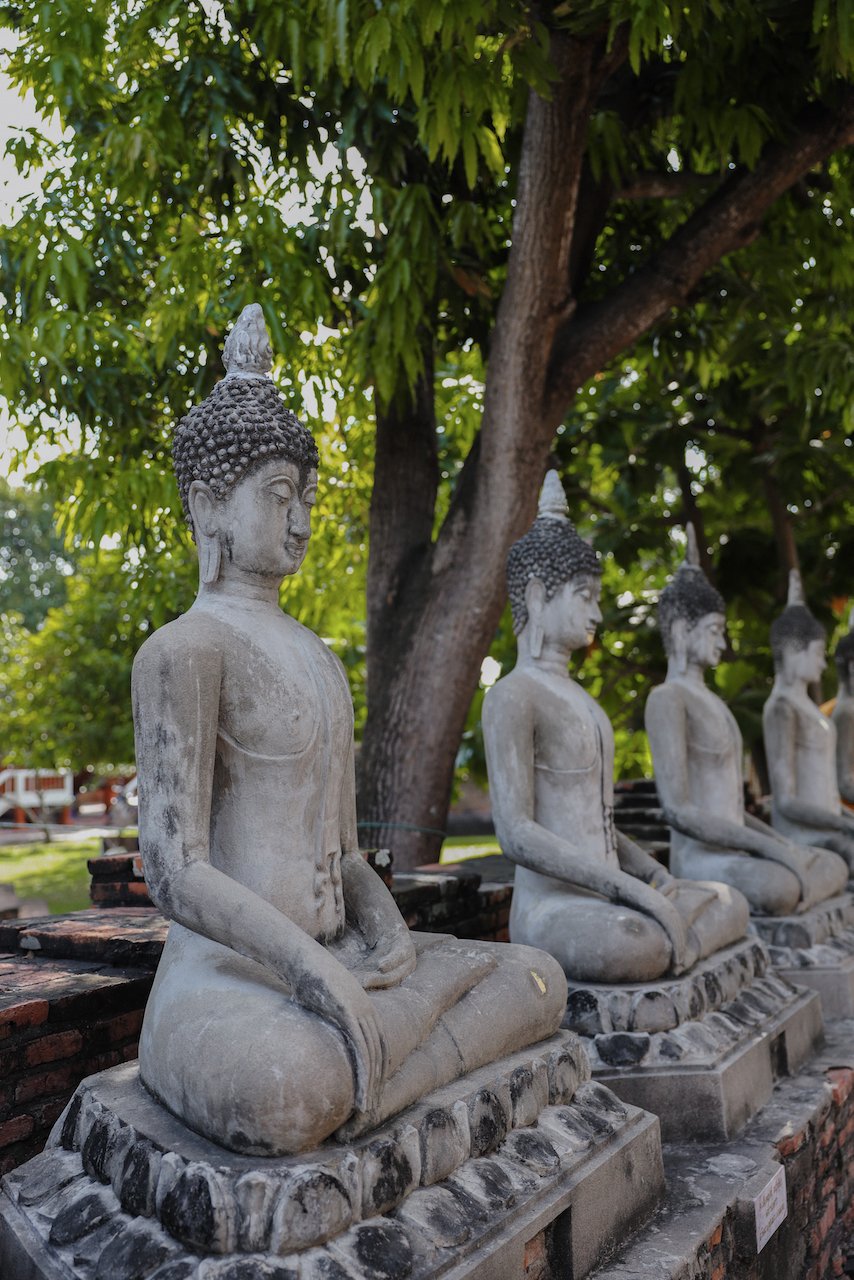 Wat Yai Chai Mongkhon - Aligned Buddha - Ayutthaya - Bangkok - Thailand
