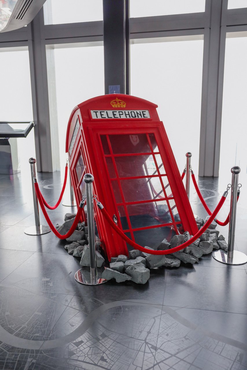 Red British Telephone Booth - King Power Mahanakhon - Bangkok - Thailand