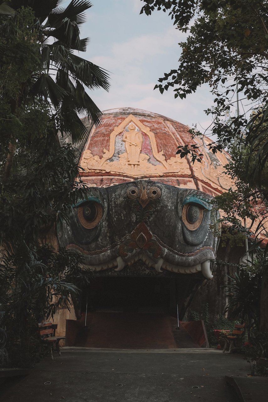 Giant turtle structure - Dragon Temple - Bangkok - Thailand