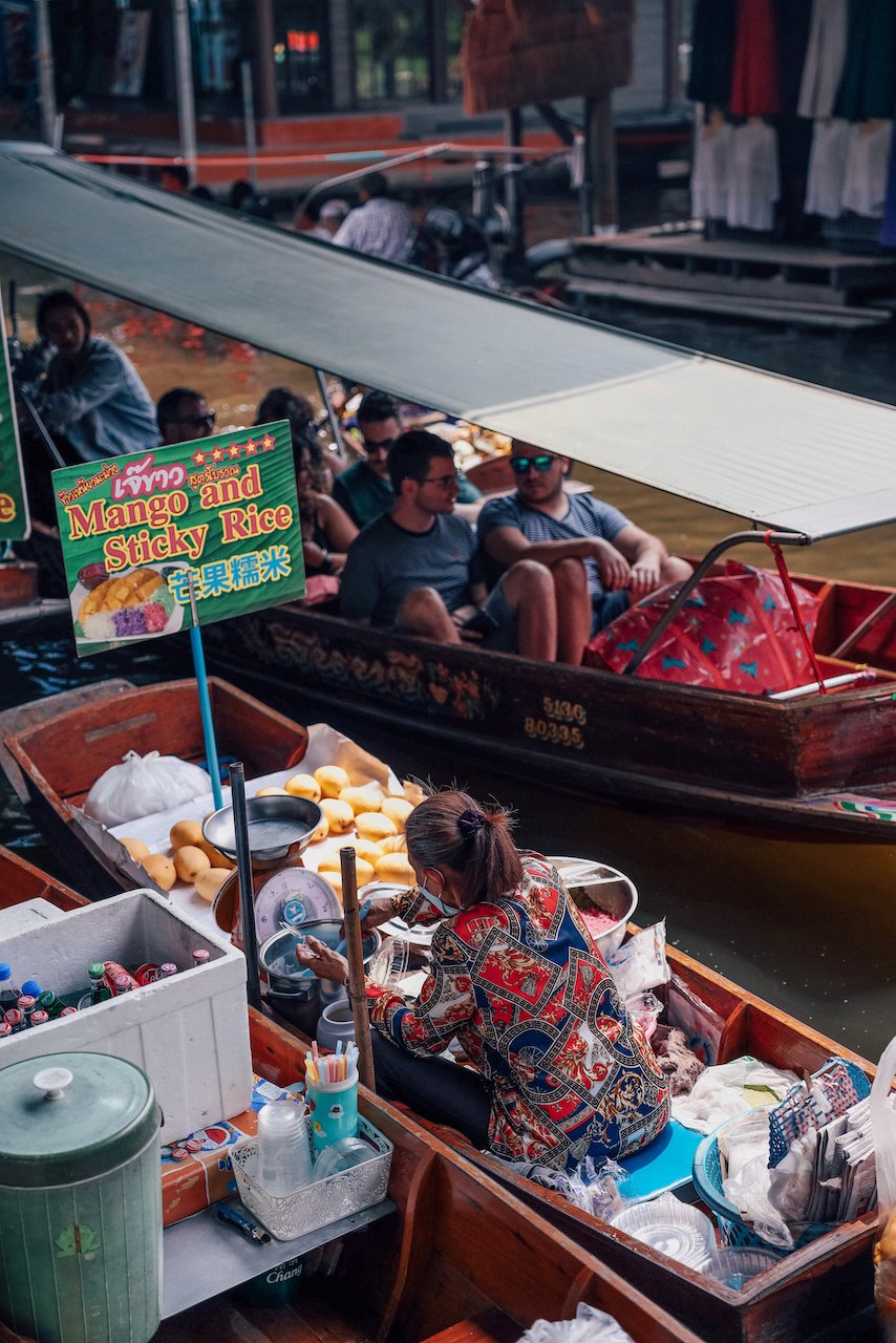 Local mango rice - Damnoen Saduak Floating Market - Bangkok - Thailand