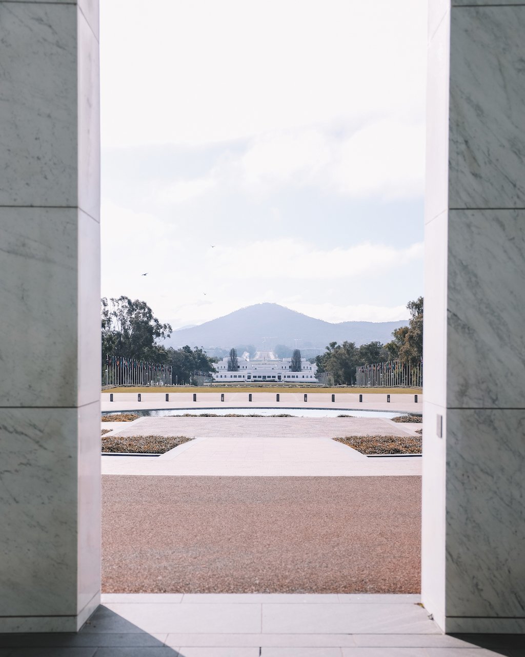 View of Mount Ainslie - New Parliament House of Australia - Canberra - Australian Capital Territory - Australia