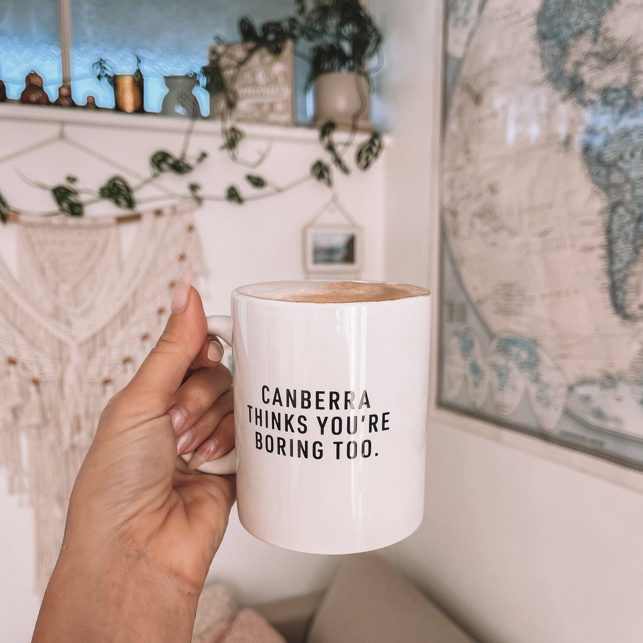 Canberra thinks you're boring too - Coffee Mug - North Dot South - Canberra - Australian Capital Territory - Australia