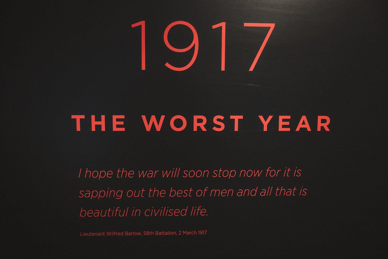 1917, la pire année - Mémorial australien de la guerre - Canberra - Territoire de la capitale australienne (ACT) - Australie